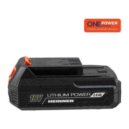 Acumulator Heinner One Power HR-LAC001, 18 V, 2.0 Ah, Li-Ion, cu indicator LED