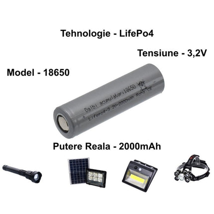 Acumulator – 18650 2V 2000mAh
