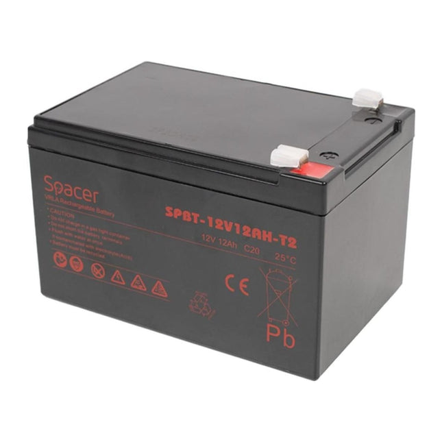Acumulator UPS Spacer 12V 12Ah, VRLA, terminale F2 (T2)
