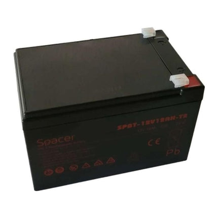 Acumulator UPS Spacer 12V 12Ah, VRLA, terminale F2 (T2) - imagine 6