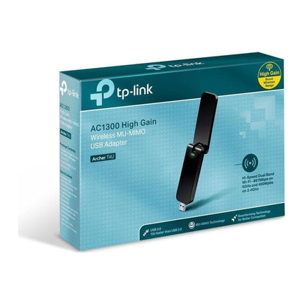 Adaptor USB Wi-Fi TP-Link Archer T4U, AC1300 Dual-Band, USB 3.0, MU-MIMO, WPS - imagine 2