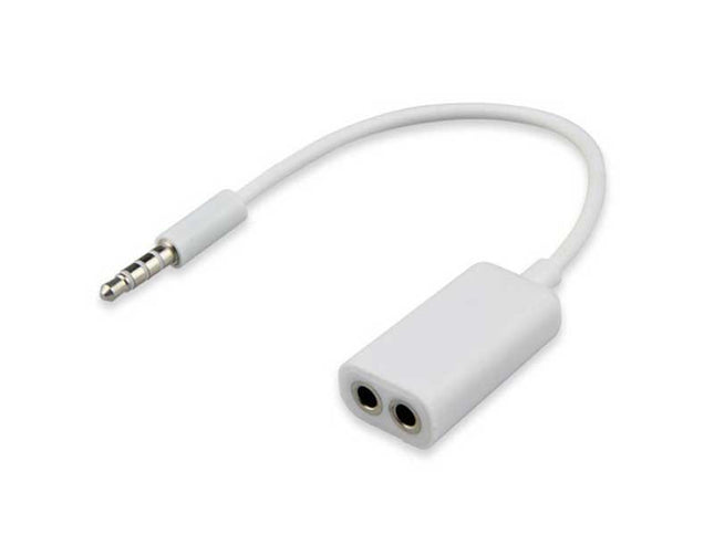 Cablu adaptor jack 3,5mm 4c la 2xjack 3,5mm mama 3c