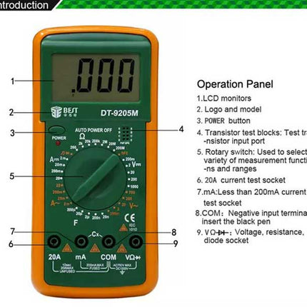 Multimetru BST-9205M