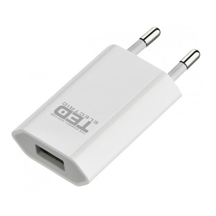 Alimentator Incarcator de la Retea la 1x USB 1A 5W Alb, TED Electric TED288107