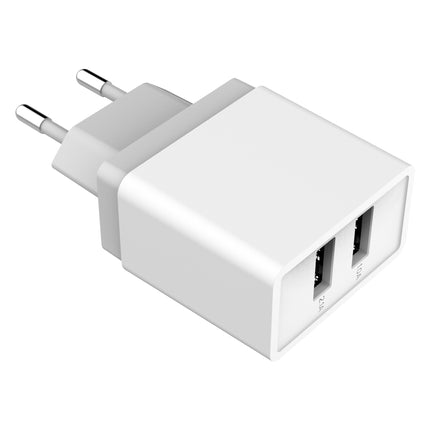 Alimentator Incarcator de la Retea la 2x USB: 1x 1A + 1x 2.1A Alb, Golf GF-U2