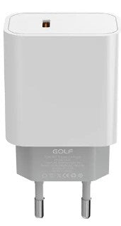 Alimentator Incarcator de la Retea la 1x USB tip C PD 30W Alb, Golf GF-U32