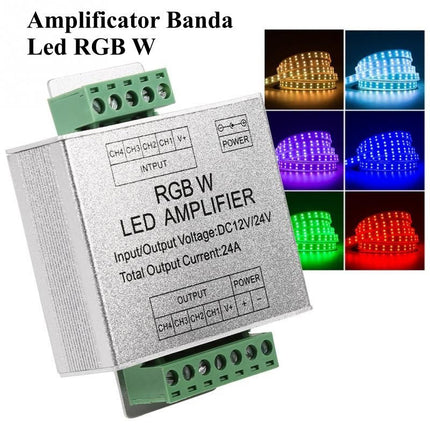 Amplificator Banda Led, RGB-W ,DC 12-24V Led DC 24V 24A