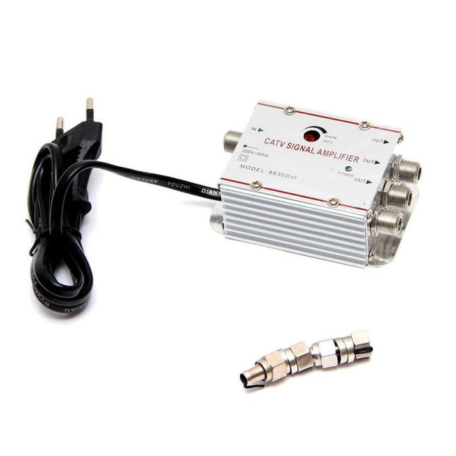 Amplificator semnal TV cablu 3 iesiri
