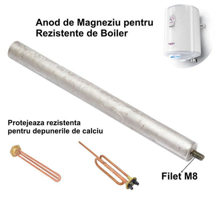 Anod boiler M8 magneziu pentru instalatii