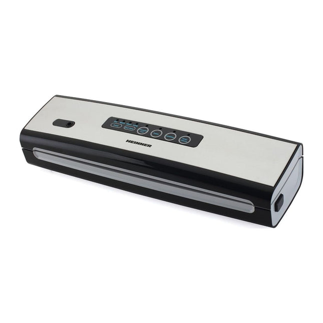 Aparat de vidat Heinner HAV-130BKSS, 130 W, vidare uscata/umeda, rola pungi inclusa, control touch