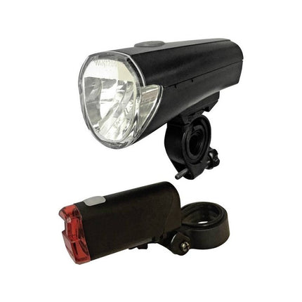 Lanterna pentru bicicleta, pozitie fata-spate, include 4 x AA R6 si 2 x AAA R3, Arcas