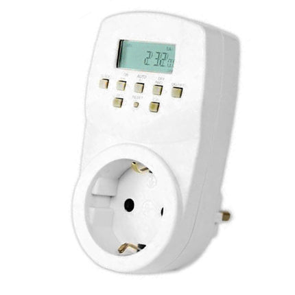 Priza programabila cu afisaj digital, 8 butoane PUSH, putere 1800W, Arcas