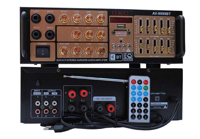 Amplificator camera 2x45W SD/USB AV-9999BT