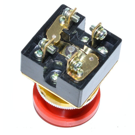 Buton motor push fara retinere rosu