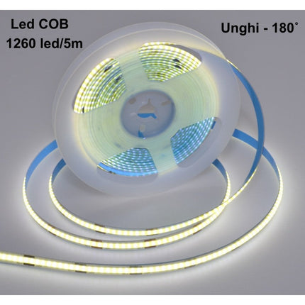 Banda led COB alb-rece flexibila 14Wml 5m