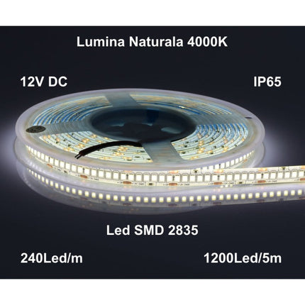 Banda led exterior 5m 12V DC