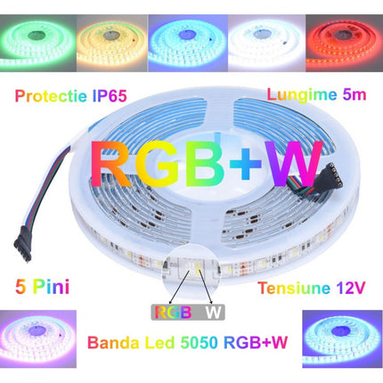 Banda led exterior RGBW 5m 12V DC