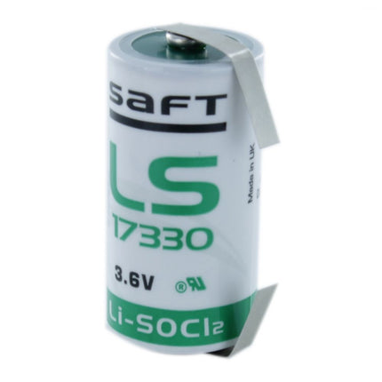 Baterie Litiu Saft 3.6V LS17330CNR 2100mAh cu Lamele, Dimensiuni 17 x 33 mm Bulk