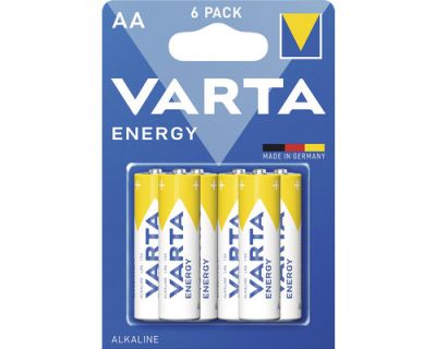 Baterii Alcaline AA LR6 1.5V Varta Energy Blister 6 4106