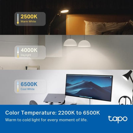 Bec inteligent RGB TP-Link Tapo L535E, E27, 1055 lm, multicolor + alb 2500-6500K, Wi-Fi/Bluetooth - imagine 5