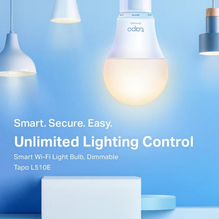 Bec inteligent Wi-Fi TP-Link Tapo L510E, E27, 8.7 W, 806 lm, lumina calda 2700K, dimabil - imagine 4
