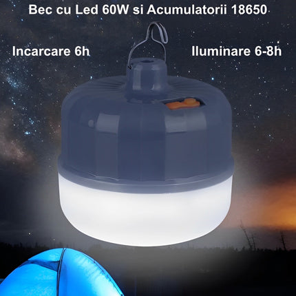 Bec led acumulator: 100w, 60w, 40w 100w 60w