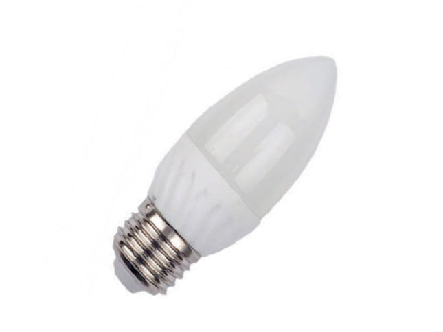 Bec led lumanare 3W E27 alb cald