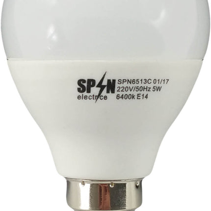 Bec Led Sferic E14, model glob G45, 7W=60W, 2700K, lumina calda