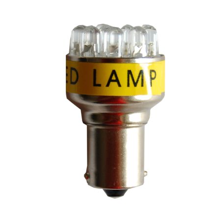 Bec auto 12V S25 12led galben