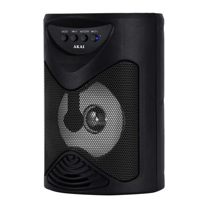 Boxa portabila Akai ABTS-704, Bluetooth 4.2, radio FM, USB, card TF, lumini LED, negru - imagine 2