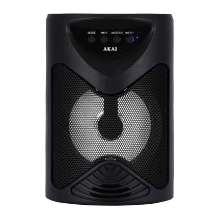 Boxa portabila Akai ABTS-704, Bluetooth 4.2, radio FM, USB, card TF, lumini LED, negru - imagine 5