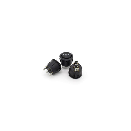 Buton intrerupator 3 POZITI I-0-II negru