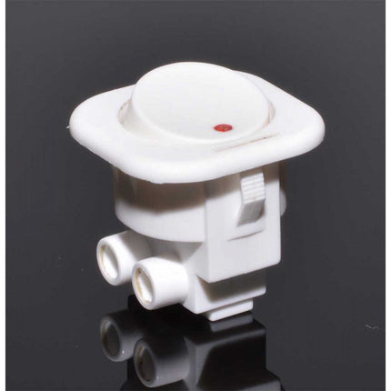 Buton intrerupator patrat alb 6A 250V AC