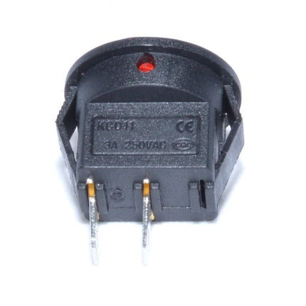 Buton intrerupator mini rosu 3A 220V