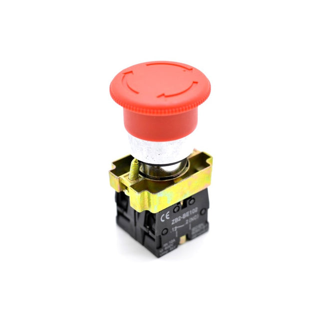 Buton motor 220V ciuperca retinere rosu