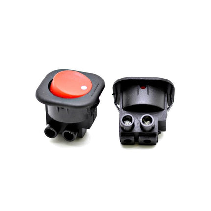 Buton intrerupator rosu patrat pentru protectie