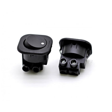Buton intrerupator negru patrat pentru protectie