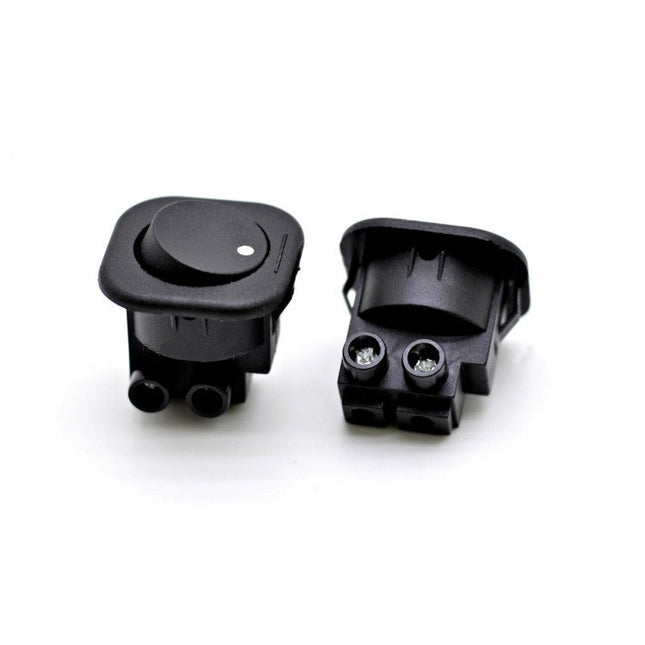 Buton intrerupator negru patrat pentru protectie - Aparataj electric