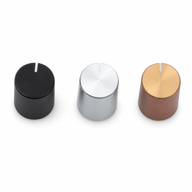 Buton potentiometru auriu 13mm metalic