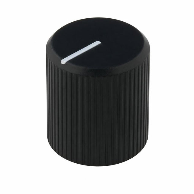 Buton potentiometru negru 13mm metalic