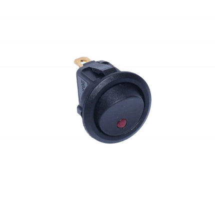 Buton intrerupator ON-OFF negru led rosu 220V