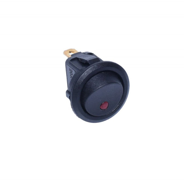 Buton intrerupator ON-OFF negru led rosu 220V - Aparataj electric