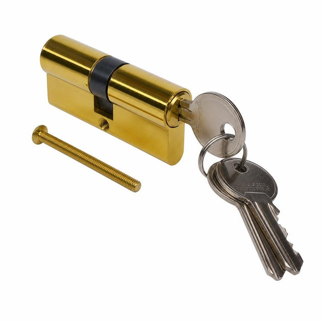 Butuc pentru usa galben de 60mm cu 5 chei