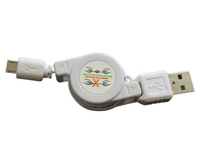 Cablu microusb cu fir retractabil