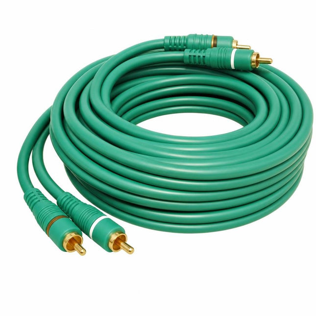 Cablu 2RCA la 2RCA 5m verde