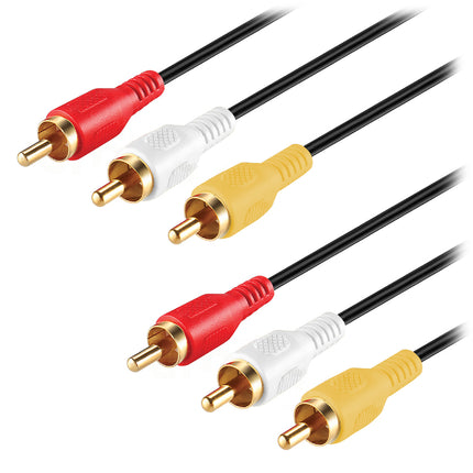 Cablu 3 RCA tata x 3 RCA tata 3 ml. KPO3421A-3 / TED803823 EOL