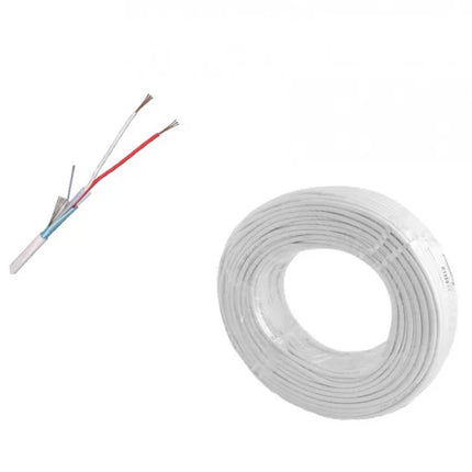Cablu alarma 2 fire multifilare ecranate  fir masa CU 2 x 0,22 mm CEAM