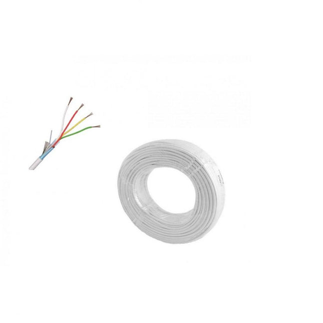 Cablu alarma 4 fire multifilare ecranate + fir masa CU 4 x 0,22 mm CEAM