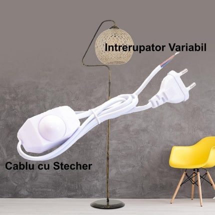 Cablu alimentare variator 1.5m alb