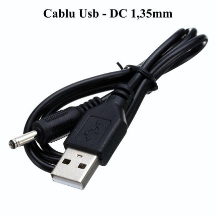 Cablu USB tata mufa 1.35DC 0.6m